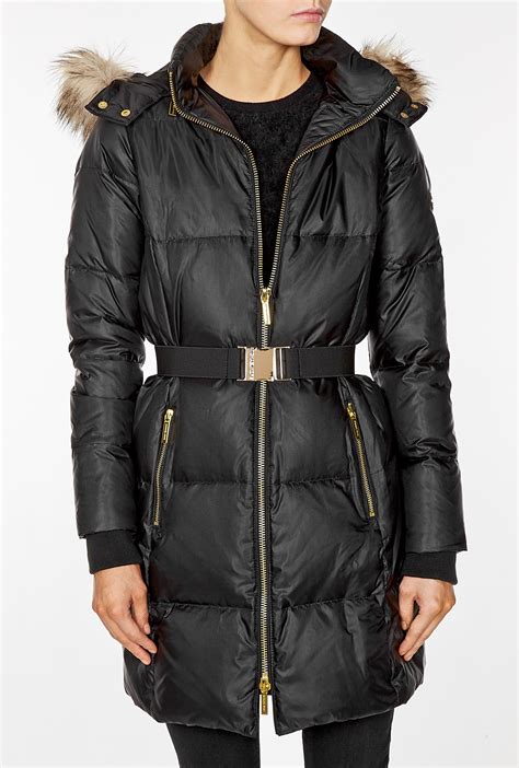 michael kors marsha faux fur hood trim cargo jacket mens